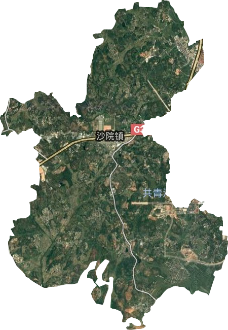 沙院鎮衛星圖