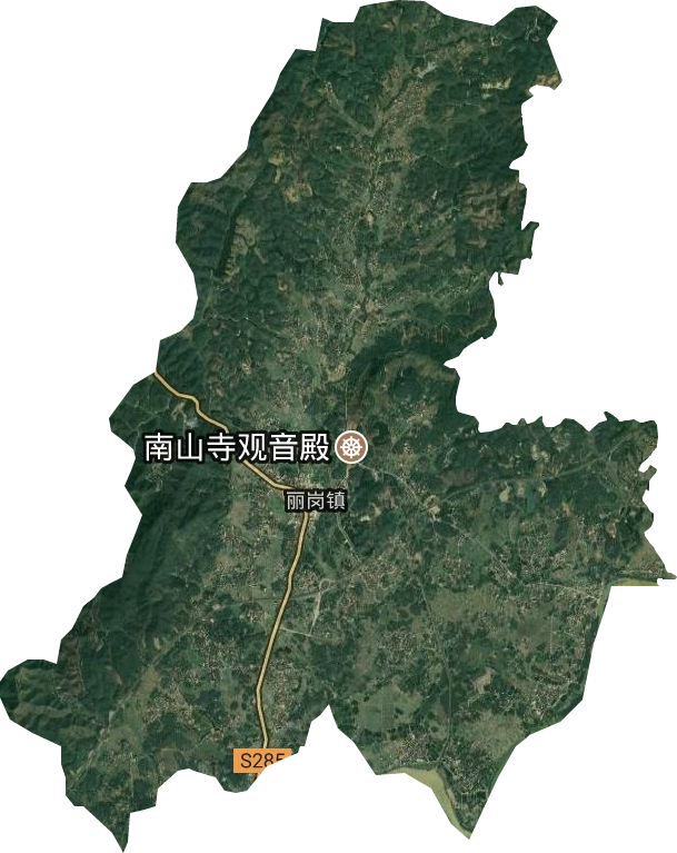 麗崗鎮衛星圖