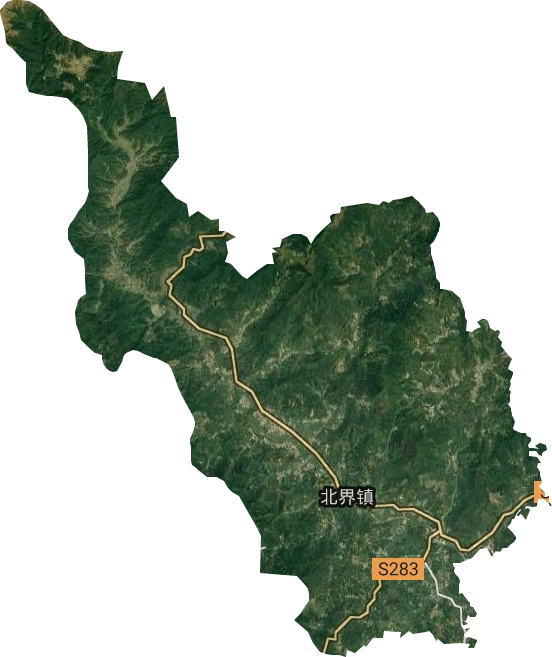 北界鎮衛星圖
