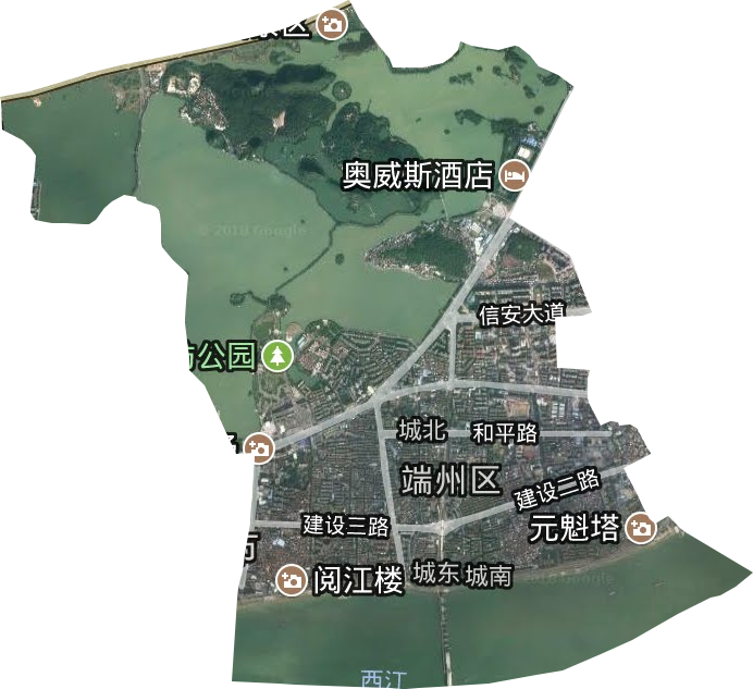 端州區(qū)城東街道衛(wèi)星圖