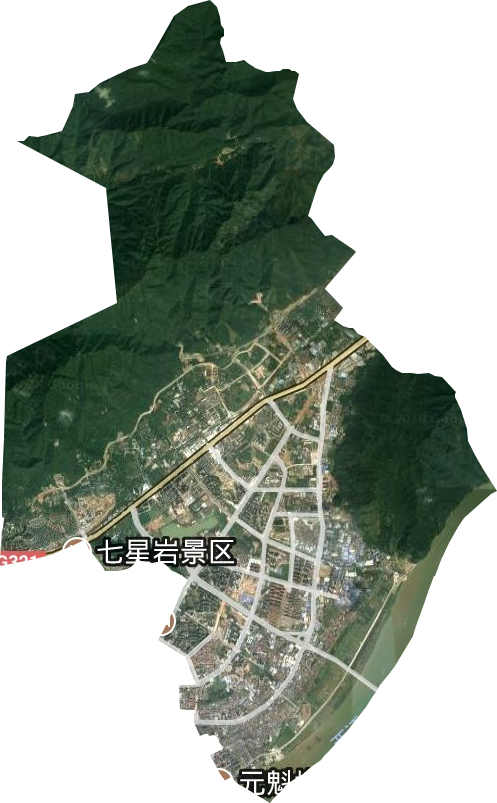 端州區黃崗街道衛星圖