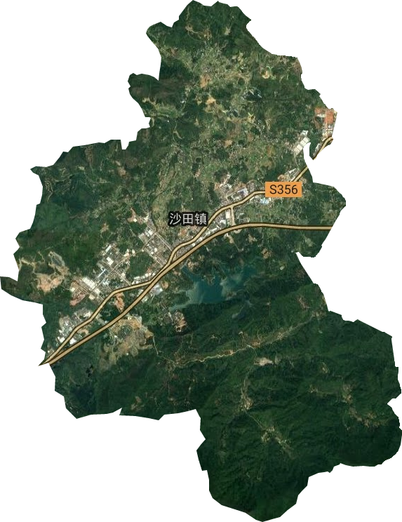 沙田鎮衛星圖