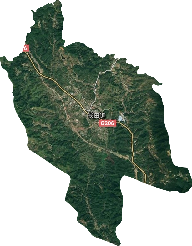 長田鎮衛星圖
