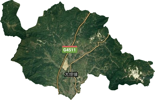 大壩鎮衛星圖