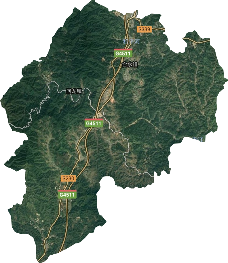 合水鎮(zhèn)衛(wèi)星圖