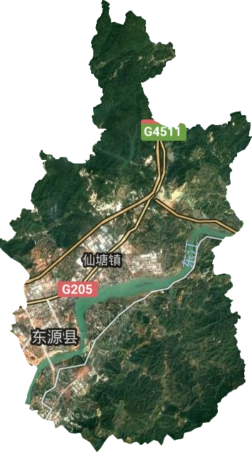 仙塘鎮衛星圖
