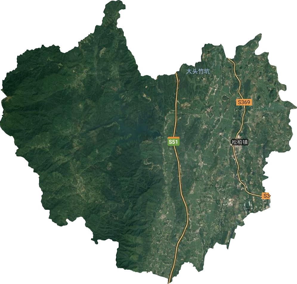 松柏鎮(zhèn)衛(wèi)星圖