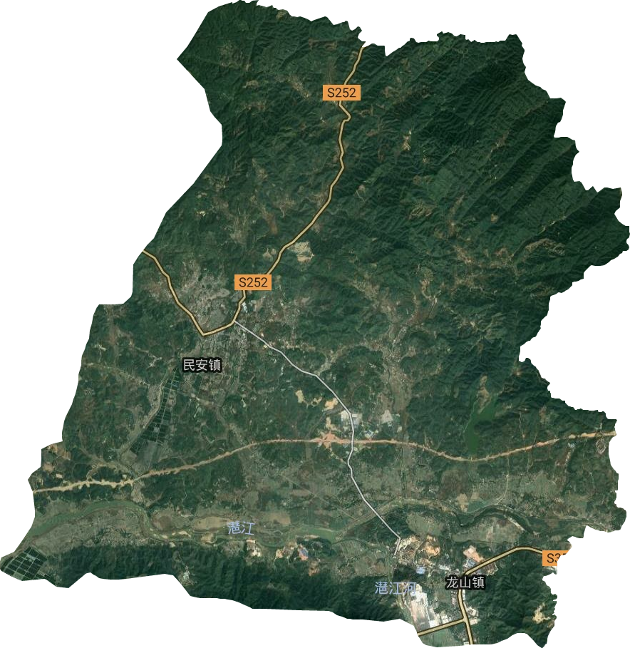 龍山鎮(zhèn)衛(wèi)星圖