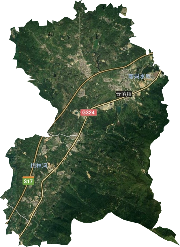 云落鎮(zhèn)衛(wèi)星圖