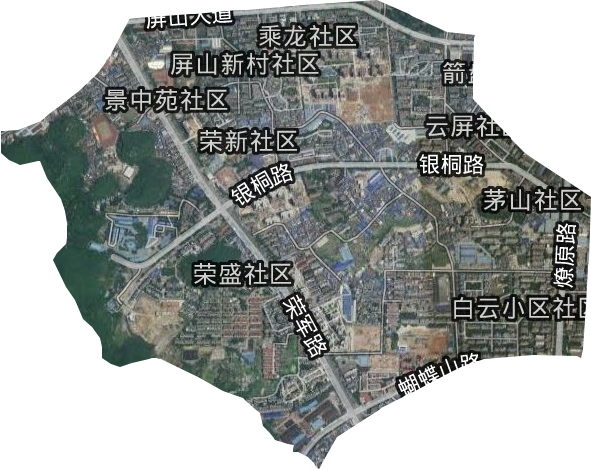 榮軍街道衛(wèi)星圖
