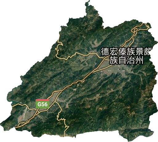 芒市衛星圖