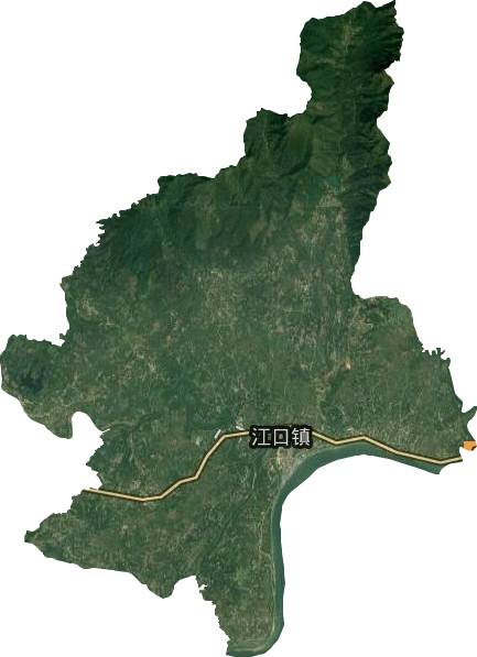 江口鎮(zhèn)衛(wèi)星圖