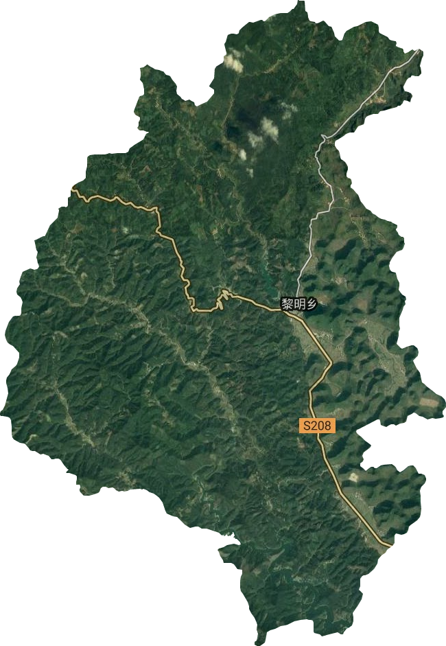 黎明鄉衛星圖