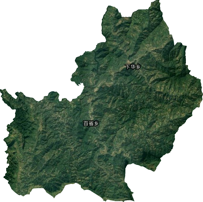 百省鄉衛星圖