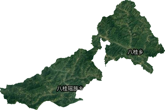 八桂瑤族鄉(xiāng)衛(wèi)星圖