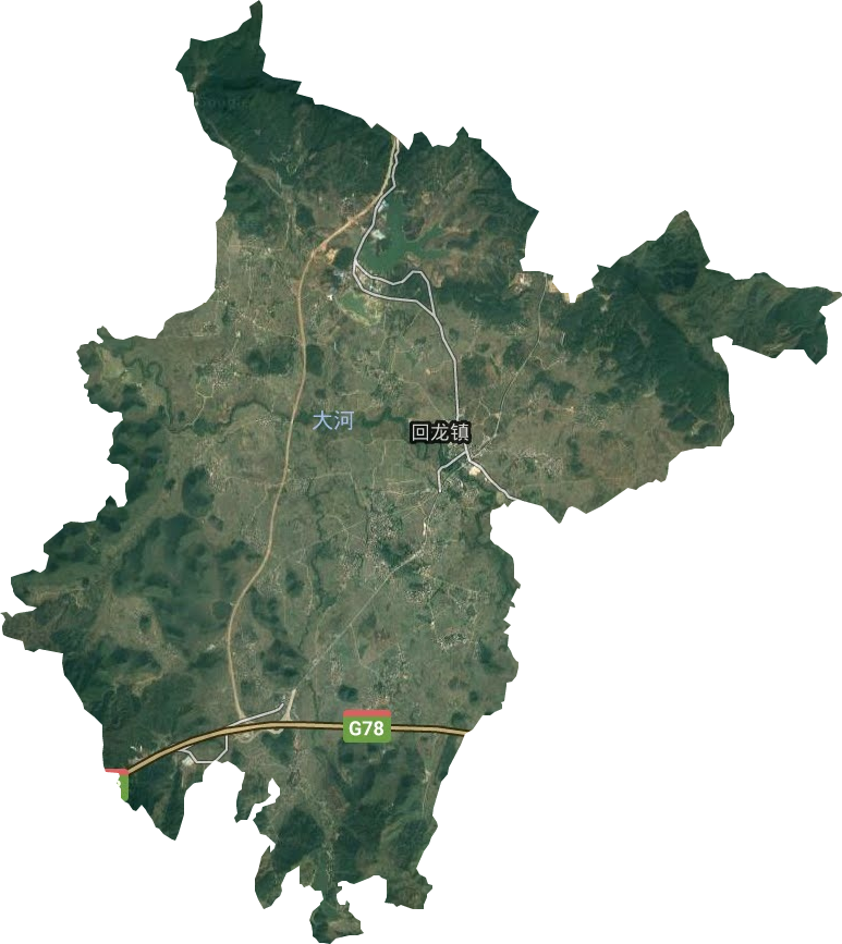 回龍鎮(zhèn)衛(wèi)星圖