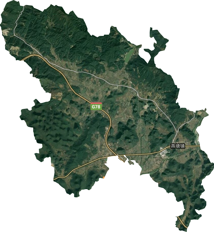 燕塘鎮(zhèn)衛(wèi)星圖