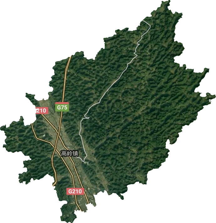 高嶺鎮衛星圖