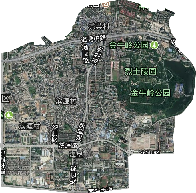 海墾街道衛星圖