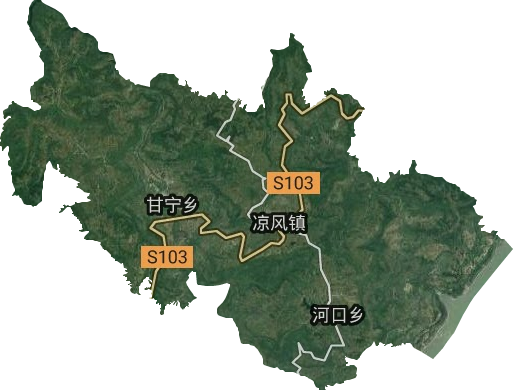 甘寧鎮衛星圖