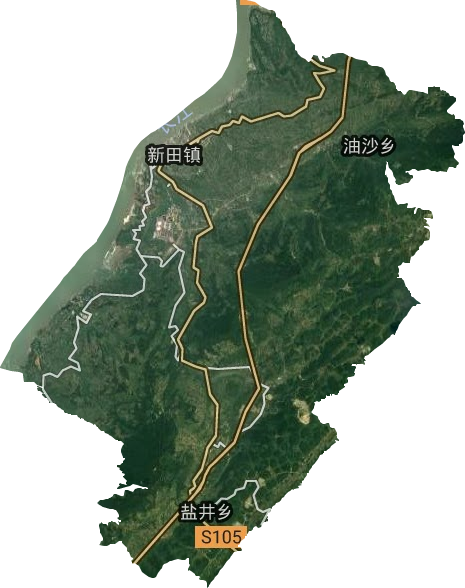 新田鎮衛星圖