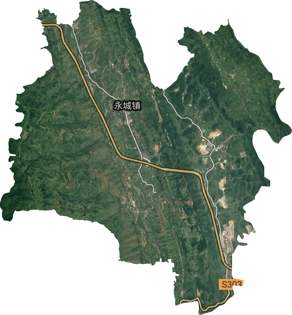 永城鎮衛星圖
