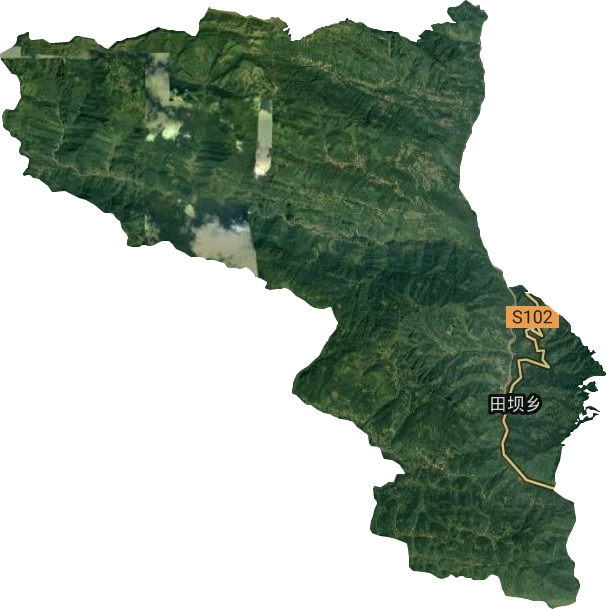 田壩鎮衛星圖