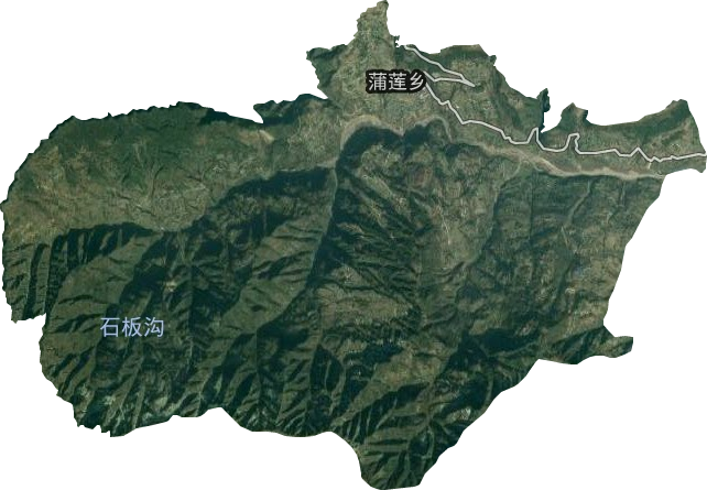 蒲蓮鄉衛星圖