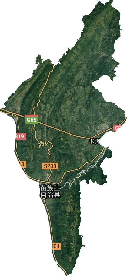 漢葭街道衛星圖