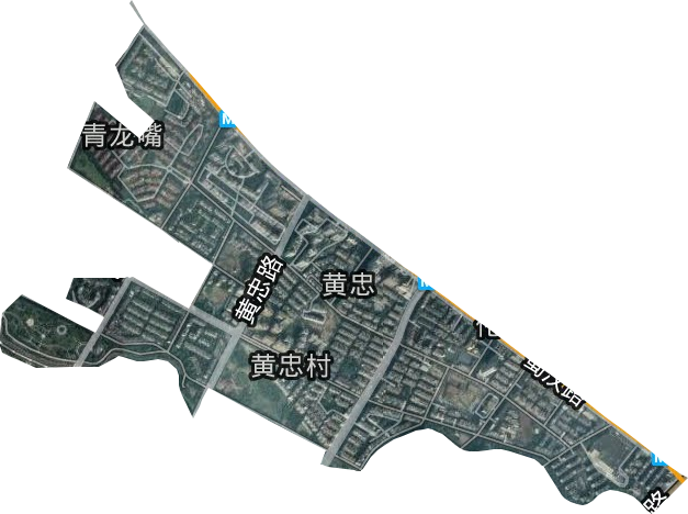 黃忠街道衛星圖