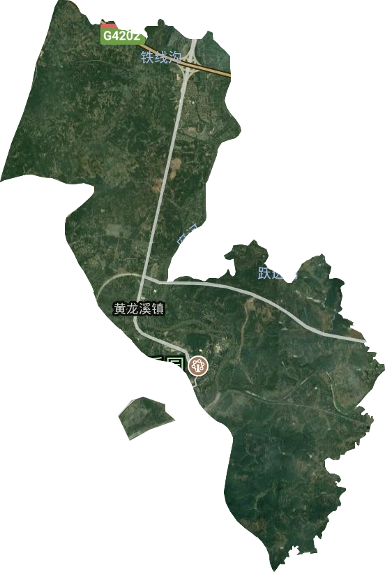 黃龍溪鎮衛星圖