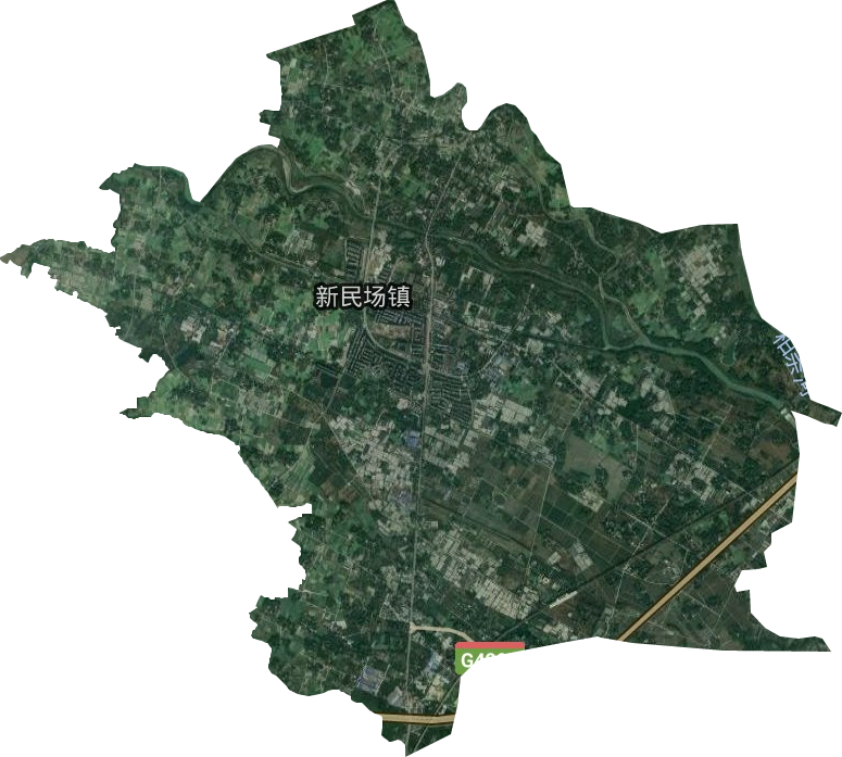新民場鎮衛星圖
