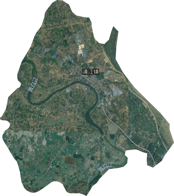 清江鎮衛星圖
