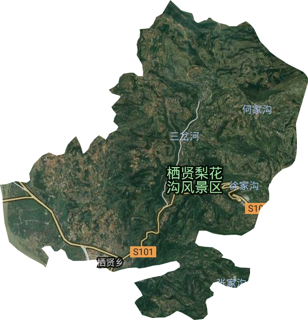 棲賢鄉(xiāng)衛(wèi)星圖