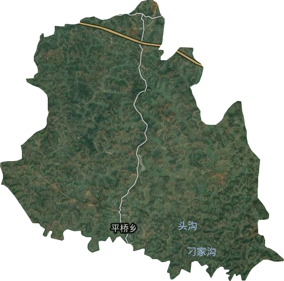 平橋鄉衛星圖