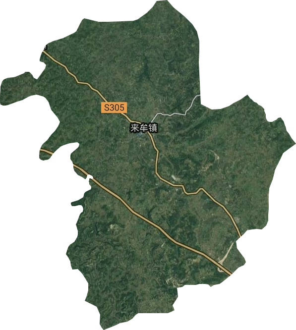來牟鎮衛星圖