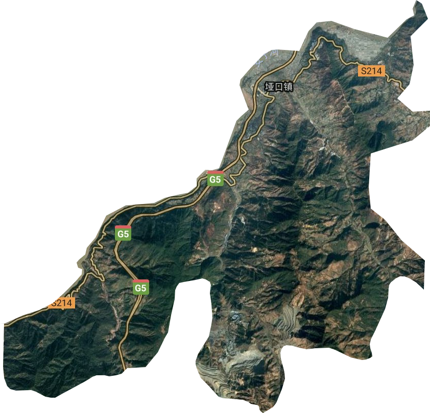 埡口鎮(zhèn)衛(wèi)星圖