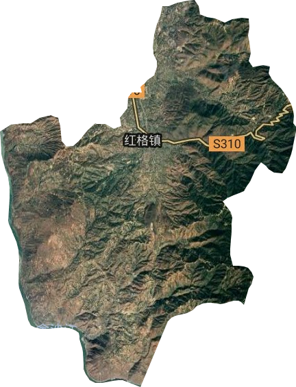 紅格鎮衛星圖