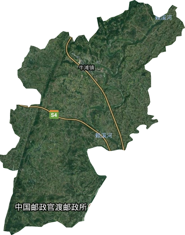 牛灘鎮衛星圖