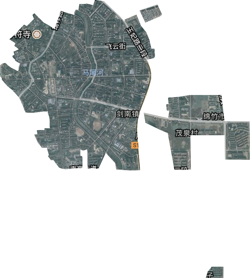 劍南鎮衛星圖