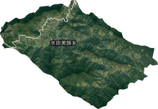 水田羌族鄉衛星圖