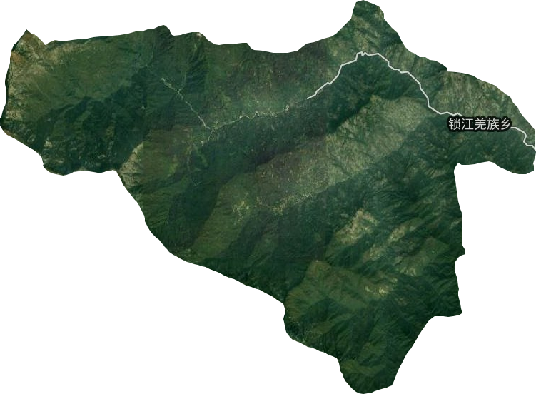 鎖江羌族鄉衛星圖