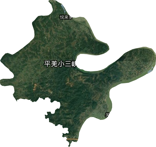 悅來鄉衛星圖