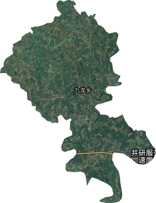 九龍鄉衛星圖