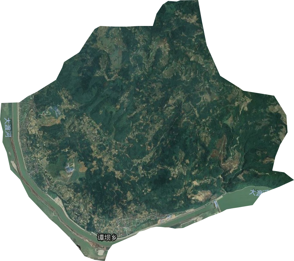 譚壩鄉衛星圖