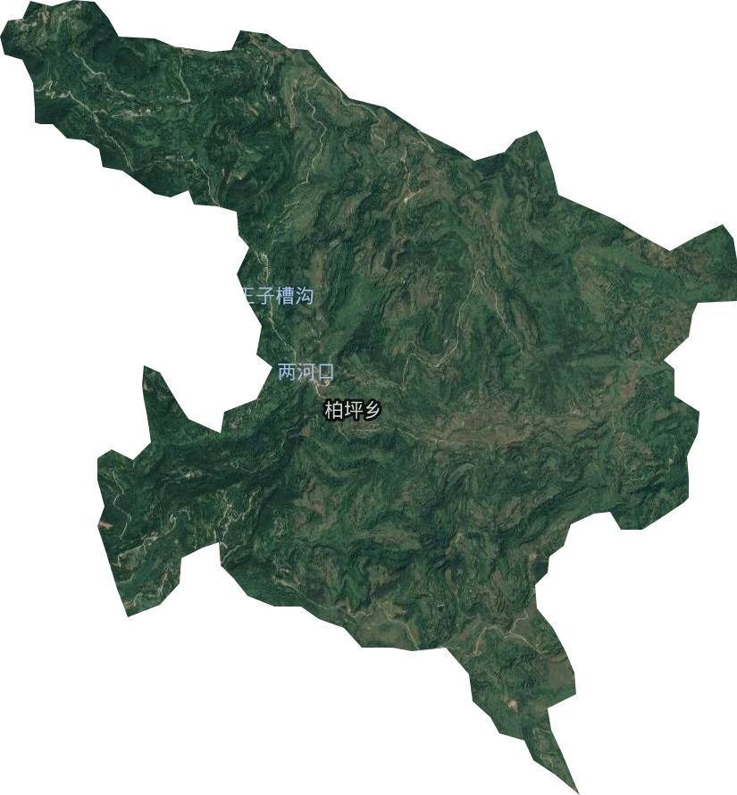 柏坪鄉(xiāng)衛(wèi)星圖