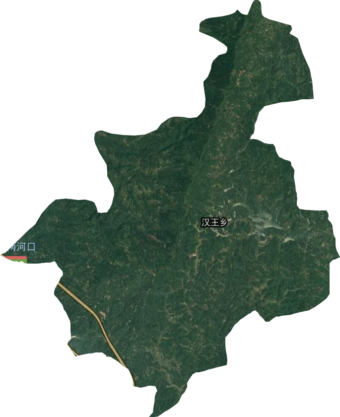 漢王鄉衛星圖