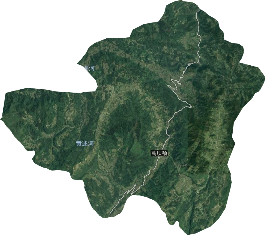 蒿壩鎮衛星圖