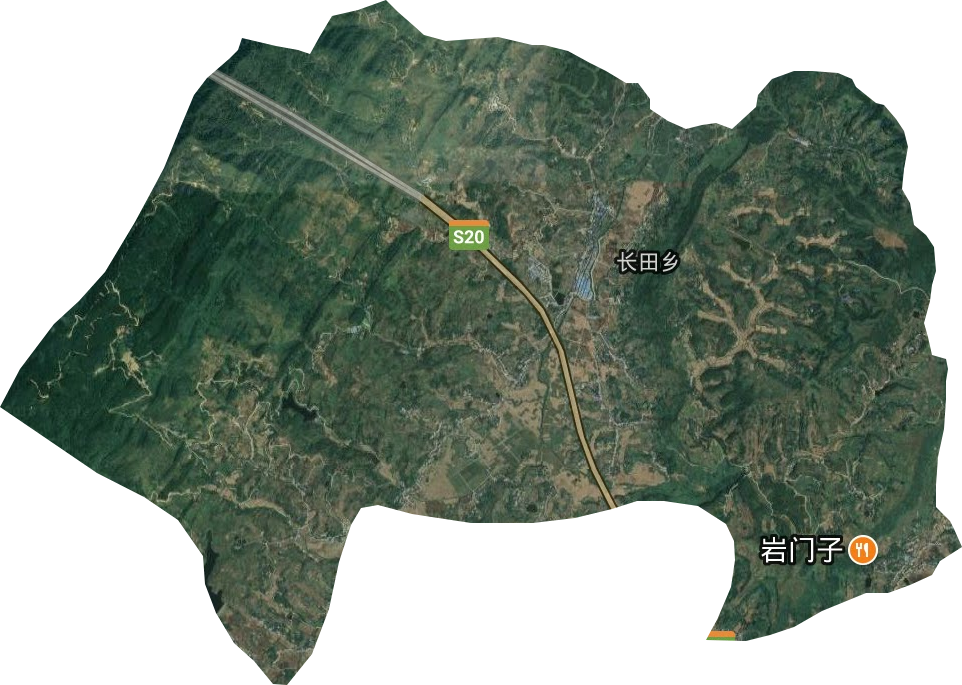 長田鄉衛星圖