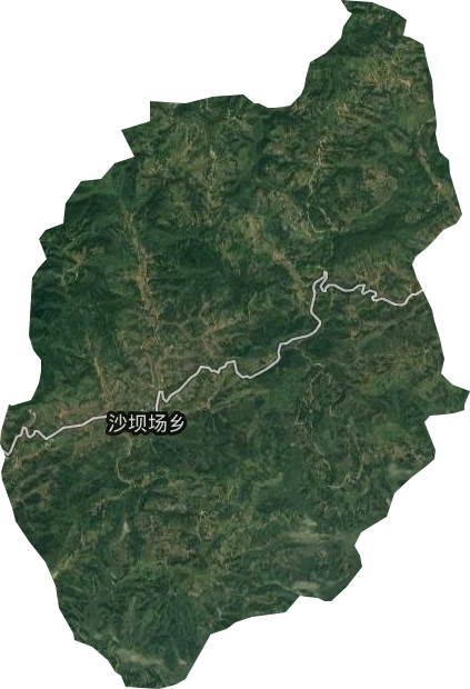 沙壩場鄉衛星圖